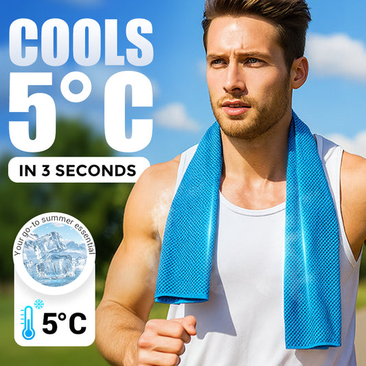 ⏰🎉Buy 1 Get 1 Free-Limited Sale🔥Cold Sweat Towel You Can Use Anywhere, Anytime! Reusable Soft Absorbent Cooling Portable