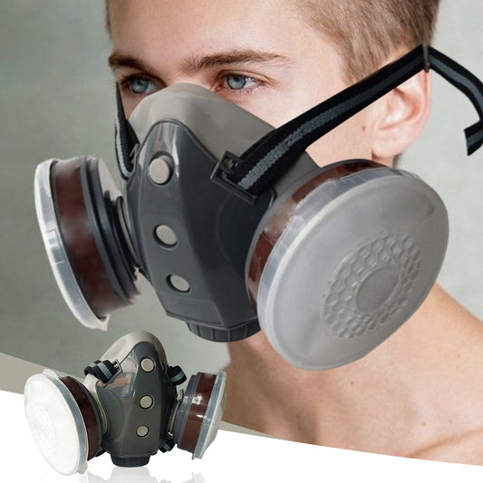 🔥 Limited time 50% off! 🔥Activated Carbon Anti-Dust Double Tank Gas Mask