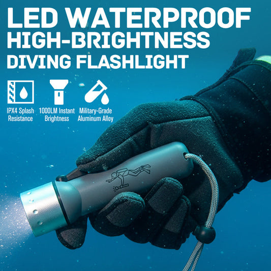 LED Waterproof High-Brightness Diving Flashlight