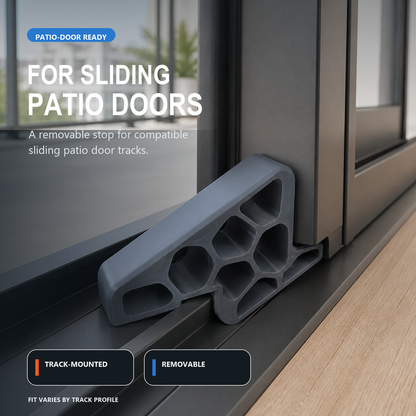 🏆 Last Day Special Price £9.99! 🔥Buy 3 Get 2 Free🚪 Less Slamming--Secure Track Door Stop✨