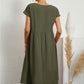 ⏰Last Day Sale 50% Off💃Solid Color Sleeveless Loose Cotton and Linen Pocket Dress