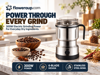 🏆 LIMITED-TIME 50% OFF! ☕300W Electric Coffee & Spice Grinder
