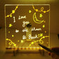 ✨ LIMITED-TIME 50% OFF! 🖍️LED Acrylic Drawing Board – Glow Light Up Transparent Writing Board with Markers & Stand, Reusable Glowing Art Board for Kids