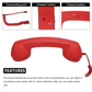 📞 LIMITED-TIME 50% OFF! ☎️ Retro Phone Handset – Type-C Wired, HD Speaker & Volume Control, Nostalgic Vintage Style for Calls, Streaming & Content 🎙️