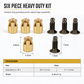 🏆 Last Day Special Price £9.99! 🔩Buy 1 Get 1 Free🎁Cabinet Door Hinge Base Pre Embedded Expansion Nut and Bolt Screw Set for Furniture Hardware