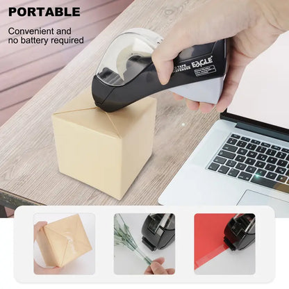 📦 LIMITED-TIME 50% OFF! ✂️Portable Tape Cutter – one-hand operation, hidden blade for safety. Fits 12/19mm tape.🛡️