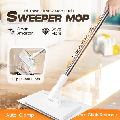 💥 Last Day 50% OFF!💥Disposable Dust Mop with 4 Reusable Cloths