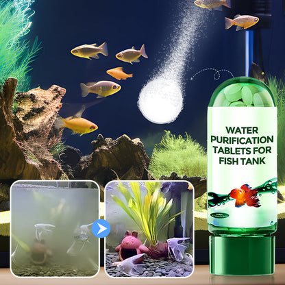 🏆 Last Day Special Price £8.78! Buy 2 Get 1 Free⚡50K+ SOLD!🐠Powerful Aquarium Water Purification Tablet🌿