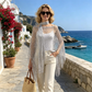 🏆 Last Day Special Price £9.99 !  💐Summer Metallic Crochet Cover-Up – Lightweight, Flowy & Effortlessly Stylish summer outfit