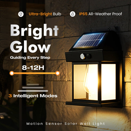 💡70% OFF HOT DEAL ! ⚡ Solar Wall Light – Auto On/Off, IP65 Waterproof, Bright & Energy-Saving 🌞