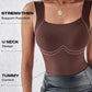 🏆 Last Day Special Price £8.77 ! 💐 Women’s U-Neck Tank Tops with Built-In Bra