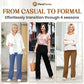 💖LAST DAY SALE 50% OFF💷2026 Women's New Type Casual High Waist Stretch Pants