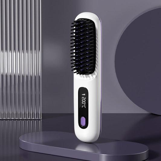 🎁2026 New Arrivals 60% OFF💖Wireless Ceramic Hair Straightening Comb – Fast Heating, Anti-Frizz & Tangle-Free Design ✨