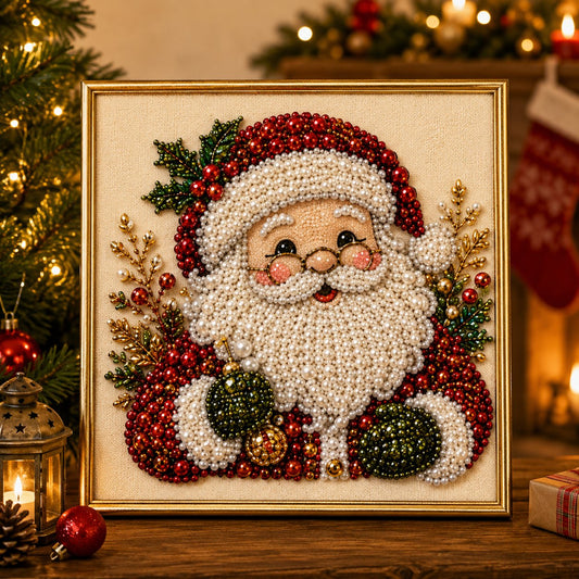 💎 Last Day Special Price £9.77 ! 🧘Relaxing & Beginner-Friendly -🎨 DIY Christmas Pearl Art Kit
