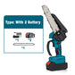 ⚡50% OFF NOW ! 🌳6-inch Cordless Mini Chainsaw with 2 Batteries🌲