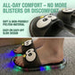 👣50% OFF NOW ! ⚡Cute slippers with cartoon motifs that glow – Colorful LED lights flash with every step, lovely 3D cartoon decals, soft lightweight EVA material, non-slip textured sole, fun for home, beach & night strolls✨
