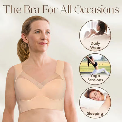 🏆 Last Day Special Price £9.77 ! 💐Breathable Seamless Wireless Support Bra