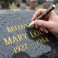 ⏰🔥LIMITED TIME 50% OFF! 💛 Golden Tombstone Marker – Restore Names & Dates, Weatherproof & Precise ✍️🕊️