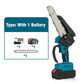 ⚡50% OFF NOW ! 🌳6-inch Cordless Mini Chainsaw with 2 Batteries🌲