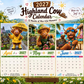 🔥 Last Day Special Price £8.99 ! 🐮2027 Funny Highland Cow Wall Calendar | A4 Hanging Calendar | Designed by Isabel Kline