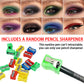🔥LAST DAY SALE ONLY ￡9.99!!💧14-Pack Waterproof Colored Gel Eyeliner Pencil – Metallic & Shimmer Finishes, Smudge-Proof（Pencil sharpener color is random）