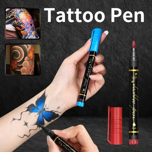 🎨 Last Day Special Price £9.78 ! ✨Temporary Tattoo Markers for Skin🔥Perfect For Unique Body Art
