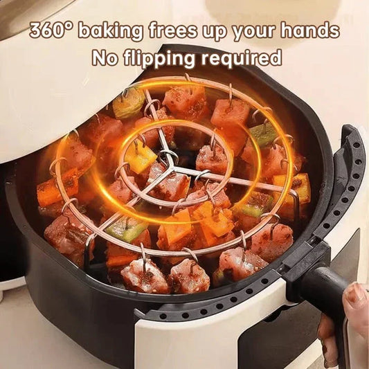 🏆 Last Day Special Price £9.99 !🍤 Free anti-scald gloves for a limited time🥩Air Fryer Vertical Kebab Grill + Free Heat Resistant Gloves