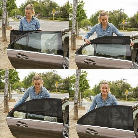 🚗 Car Anti-Mosquito Screen Net – Elastic & Universal Fit, Breathable Mesh, Sunshade & Bug Proof, Easy Install for Safe Driving & Travel