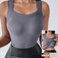 🏆 Last Day Special Price £8.77 ! 💐 Women’s U-Neck Tank Tops with Built-In Bra