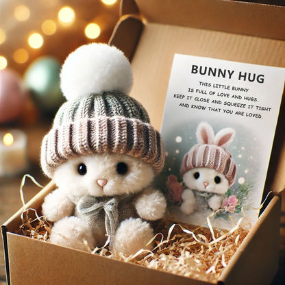 🎉Last Day Special Price £8.78!!!🐇Handmade Mini Bunny Hug Cute Easter Gift🎁