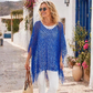 🏆 Last Day Special Price £9.99 !  💐Summer Metallic Crochet Cover-Up – Lightweight, Flowy & Effortlessly Stylish summer outfit