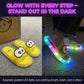 👣50% OFF NOW ! ⚡Cute slippers with cartoon motifs that glow – Colorful LED lights flash with every step, lovely 3D cartoon decals, soft lightweight EVA material, non-slip textured sole, fun for home, beach & night strolls✨