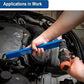 🏆 LIMITED-TIME 50% OFF!🔧Offset Extension Wrench for Tight Spaces, Universal Extension Wrench Set with Socket Adapters, Heavy‑Duty Ratchet Extension Bar for Narrow Hard‑to‑Reach Repair Work