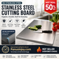 🎁Chef‑Recommended 50% Off！👩‍🍳🔪Must‑Have Cooking Tool！🥩🥦Safer, Cleaner & More Convenient!💥304 Stainless Steel Cutting Board