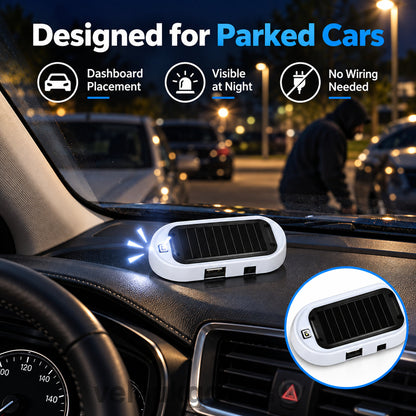 🏆 Last Day Special Price £9.99! 🚨Buy 1 Get 1 Free🚗Compact Solar Anti-Theft LED Flashing Lamp