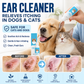 🏆 Last Day Special Price £9.77 ! 🐱Buy 2 Get 1 Free🐶 Ear cleaner, Relieves itching in dogs & cats