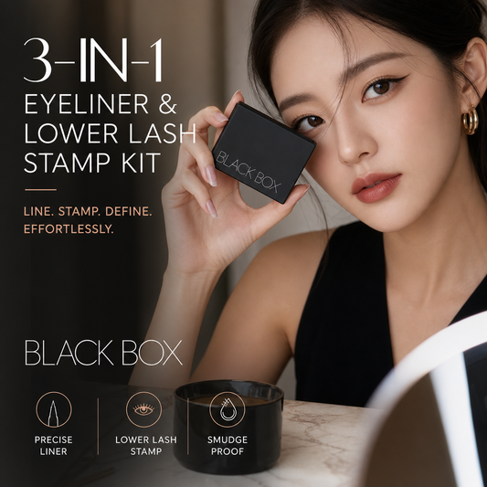 🏆 Last Day Special Price £9.99! 💄Buy 2 Get 1 Free🎁3‑in‑1 Eyeliner & Lower Lash Stamp Kit – Stamp perfect wings & lashes in seconds. Waterproof, smudge‑proof. No steady hand needed! 👁️🖌️