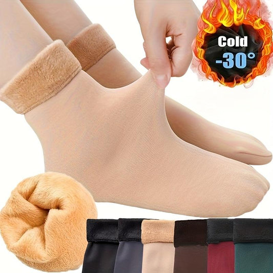 ❄️🎁Unisex Thickened Fleece Lined Cold-Proof Winter Socks