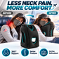 ✈️ LIMITED-TIME 50% OFF! ✨ Inflatable Ergonomic Hollow-Cutout Travel Pillow – PVC Flocking, Quick Inflate, With Storage Bag
