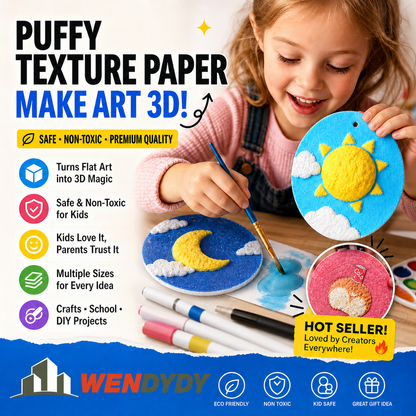 🎨 LIMITED-TIME 50% OFF! ✨Magic Fluffy Pigments, Pigment Paper, DIY Paintbrushes