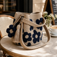 👜 LAST DAY50% OFF! 💐 Hand Crochet Floral Bucket Crossbody Bag, Boho Handwoven Flower Pattern Shoulder Bag with Flower Tassel Charm for Summer Vacation Daily Outfit