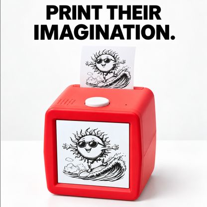 🏆 LIMITED-TIME 50% OFF! 🎃AI Sticker Maker for Kids – Voice, Photo & App-to-Print Thermal Printer✨
