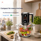 🥩50% OFF HOT SALE! 🥦USB Cordless Digital Electric Food Mincer, Multi-Function Compact Kitchen Chopper for Meat, Vegetables, Fruit & Homemade Sauces