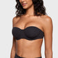 ⏳LAST WEEK SALE -ONLY £19.99!🖤💐Women's Convertible Strapless Minimiser Bandeau Bra Underwire Unlined for Large Bust