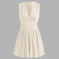 👗 LIMITED-TIME 50% OFF! 💐Women's Sleeveless V-Neck Ruched Waist Romper🏖️