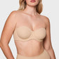 ⏳LAST WEEK SALE -ONLY £19.99!🖤💐Women's Convertible Strapless Minimiser Bandeau Bra Underwire Unlined for Large Bust