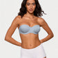 ⏳LAST WEEK SALE -ONLY £19.99!🖤💐Women's Convertible Strapless Minimiser Bandeau Bra Underwire Unlined for Large Bust