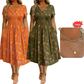👗 LIMITED-TIME 50% OFF! 💐50K+ SOLD!💞Women's V-Neck Floral Print Dress with Twist Waist