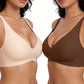 💗LAST DAY SALE 50% OFF⚡50K+ SOLD💕 Jelly Wireless Womens Comfortable Wireless Bras Push Up Bralettes Seamless Tshirts Bras Deep V Everyday Bras