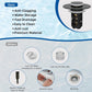 🏆 Last Day Special Price £9.99! 🔥Hibbent Upgraded 3-in-1 Sink Drain Filter, Universal Pop-Up Stopper, Removable Stainless Steel Basket-Shaped Hair Catcher
